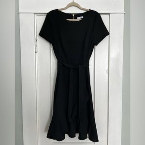 Calvin Klein Short Sleeve Black Dress Size 12
